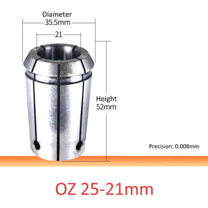 OZ25-21 High Accuracy OZ25 Collet Gripping Range 3-25mm - Da Blacksmith