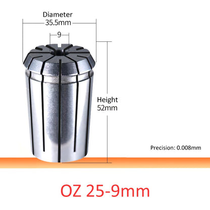 OZ25-9 High Accuracy OZ25 Collet Gripping Range 3-25mm - Da Blacksmith