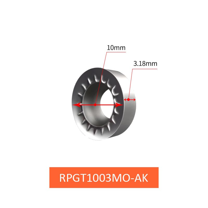 RPGT1003/10T3/1204MO-AK Milling Inserts for Non-ferrous - Da Blacksmith