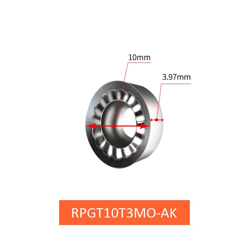 RPGT1003/10T3/1204MO-AK Milling Inserts for Non-ferrous - Da Blacksmith