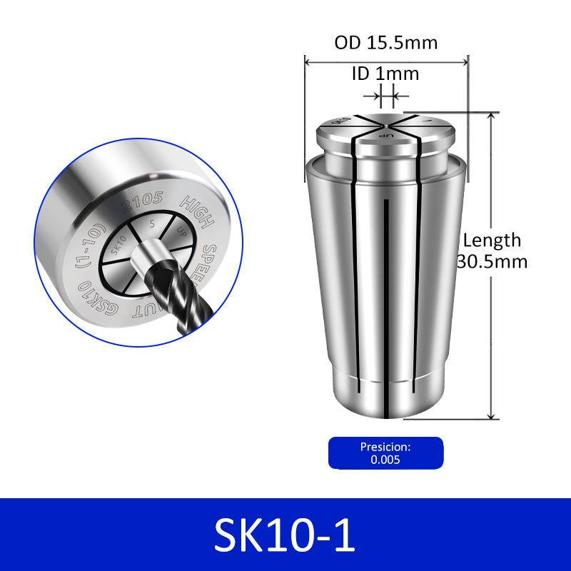 SK10-1 High Accuracy Collet for CNC High Speed Machine Milling Cutter Collet Chuck - Da Blacksmith