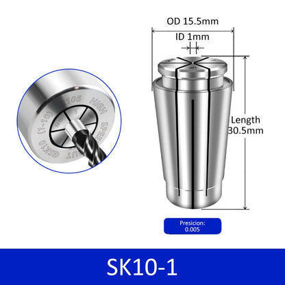 SK10-1 High Accuracy Collet for CNC High Speed Machine Milling Cutter Collet Chuck - Da Blacksmith