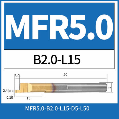 MFR5-B2.0-L15 CNC Solid Carbide Internal Face Grooving Boring Bar