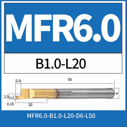 MFR6-B1.0-L20 CNC Solid Carbide Internal Face Grooving Boring Bar