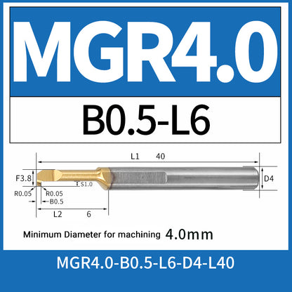 MGR4-B0.5-L6 CNC Solid Carbide Internal Grooving Boring Bar
