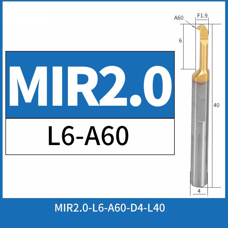 MIR2.0-L6-A60 CNC Solid Carbide Threading Boring Bar Internal Turning