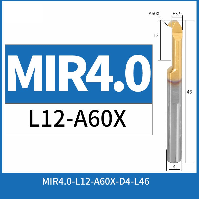 MIR4.0-L12-A60X CNC Solid Carbide Threading Boring Bar Internal Turning