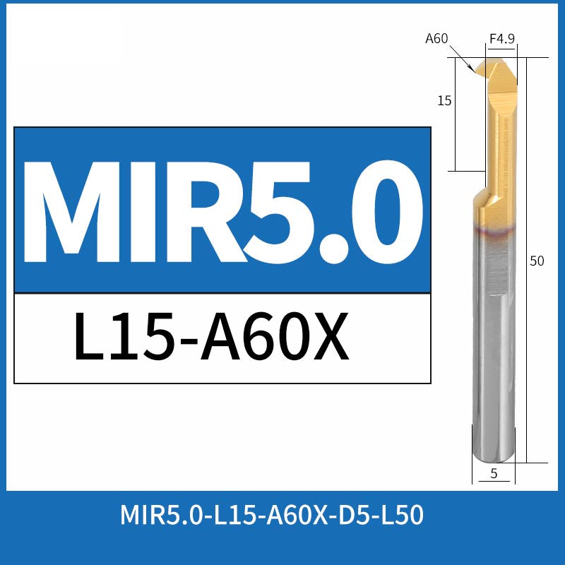 MIR5.0-L15-A60X CNC Solid Carbide Threading Boring Bar Internal Turning