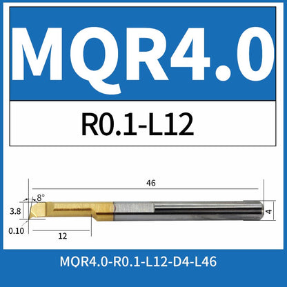 MQR4-R0.1-L12 CNC Solid Carbide 47° I.O. Profiling Boring Bar Internal Turning