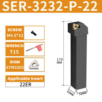 SER/SEL3232P22 CNC External Thread Turning Toolholder