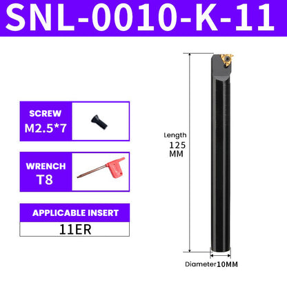 SNR/SNL0010K11 CNC Internal Thread Turning Toolholder