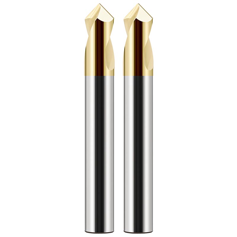 1.5-4mm Diameter 50mm Length HRC68 Platinum-coated Tungsten Carbide Center Drill 90 Degree - Da Blacksmith