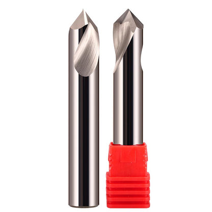 1mm Diameter 4mm Shank 50mm Length 90° HRC58 Tungsten Carbide Solid Center Drill for Non-ferrous - Da Blacksmith