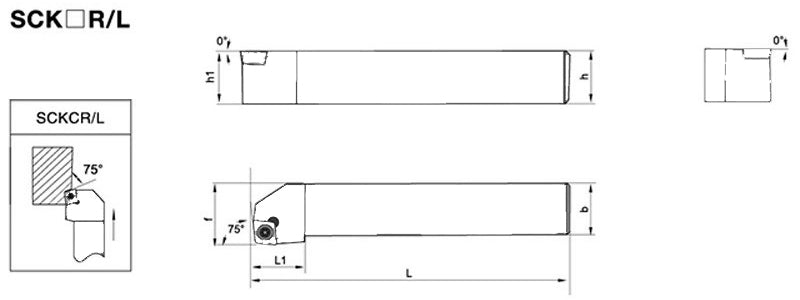 SCKCR/SCKCL 2525M12 External Turning Toolholder - Da Blacksmith