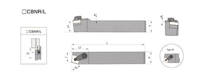 MCBNR/MCBNL 1616H12 External Turning Toolholder - Da Blacksmith