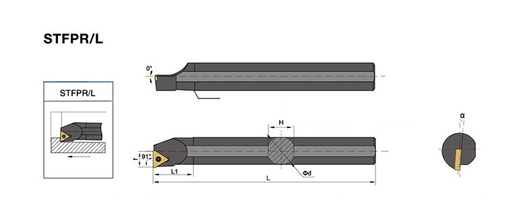 S16Q-STFPR/STFPL 11 Internal Turning Boring Bar - Da Blacksmith
