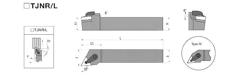 MTJNR/MTJNL 2020K16 External Turning Toolholder - Da Blacksmith