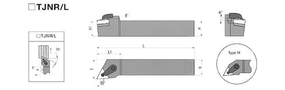 MTJNR/MTJNL 2020K16 External Turning Toolholder - Da Blacksmith