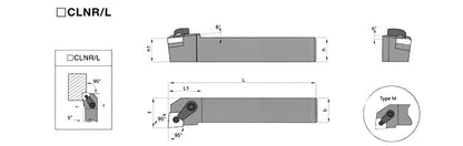 MCLNR/MCLNL 2525M12 External Turning Toolholder - Da Blacksmith