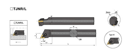 S32T-MTJNR/MTJNL 16 Internal Turning Boring Bar - Da Blacksmith