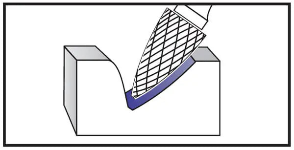SG 14*25mm Pointed Tree Carbide Burr 6mm Shank 65mm Long Rotary File Bit - Da Blacksmith