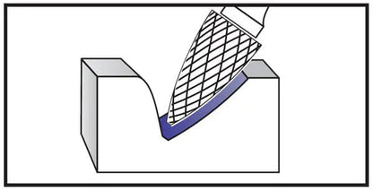SG 5*13mm Pointed Tree Carbide Burr 2.35mm Shank 50mm Long Rotary File Bit - Da Blacksmith