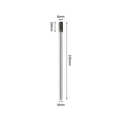 SA 8*20mm Cylinder Carbide Burr 6mm Shank 150mm Long Rotary File Bit - Da Blacksmith