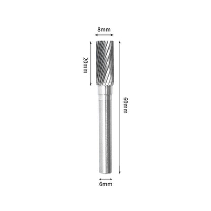SA 8*20mm Cylinder Carbide Burr 6mm Shank 60mm Long Rotary File Bit - Da Blacksmith