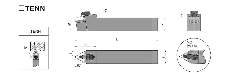 MTENN 1616H16 External Turning Toolholder - Da Blacksmith