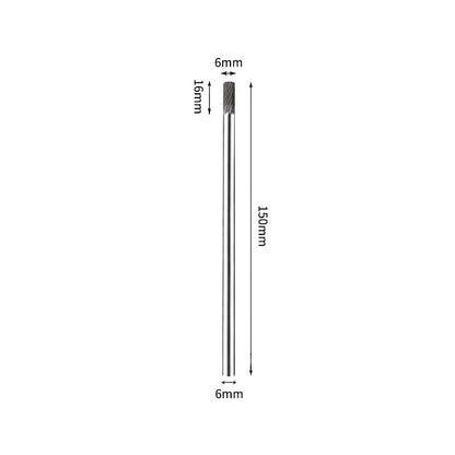 SA 6*16mm Cylinder Carbide Burr 6mm Shank 150mm Long Rotary File Bit - Da Blacksmith