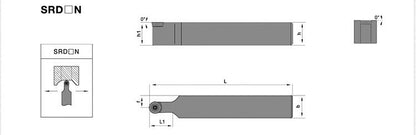 SRDCN 1616H06 External Turning Toolholder - Da Blacksmith