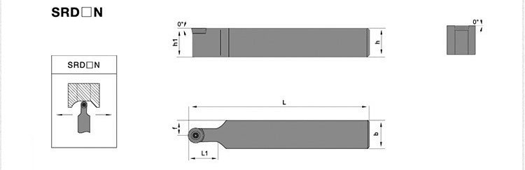 SRDCN 1616H10 External Turning Toolholder - Da Blacksmith