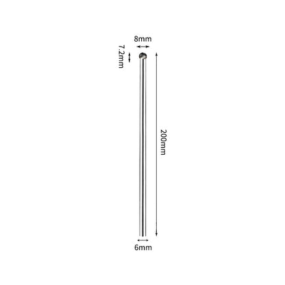 SD 8*7.2mm Ball Carbide Burr 6mm Shank 200mm Long Rotary File Bit - Da Blacksmith