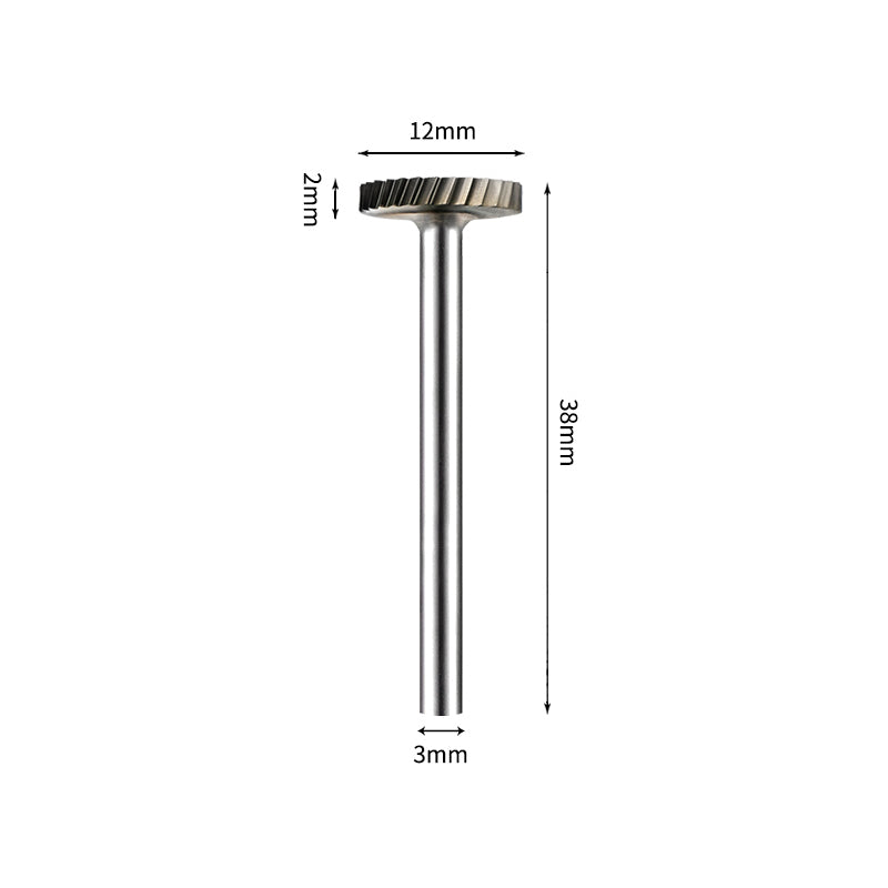 SA 12*2mm Cylinder Carbide Burr 3mm Shank 38mm Long Rotary File Bit - Da Blacksmith