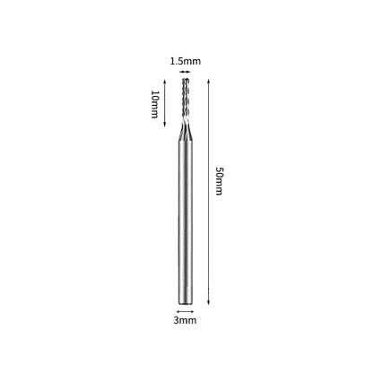 SA 1.5*10mm Cylinder Carbide Burr 3mm Shank 50mm Long Rotary File Bit - Da Blacksmith