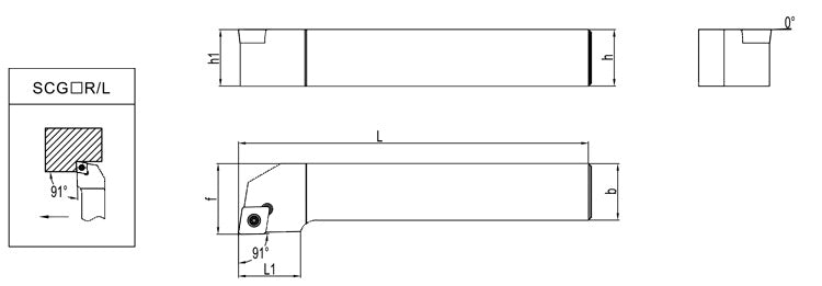 SCGCR/SCGCL 1212H09 External Turning Toolholder - Da Blacksmith