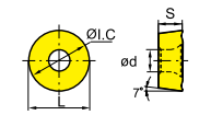 RCGT1003 Positive Turning Insert - Da Blacksmith