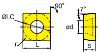 SCGT09T302/32.50 Positive Turning Insert - Da Blacksmith