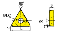 TCMT110204/21.51 Positive Turning Insert - Da Blacksmith